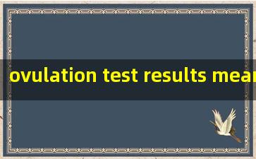  ovulation test results meaning